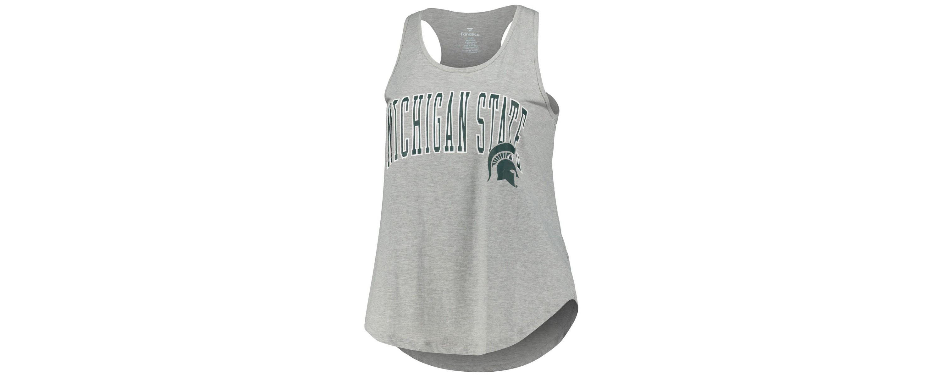 NCAA Michigan State Spartans Arch Logo Racerback Scoop Neck Tank Top