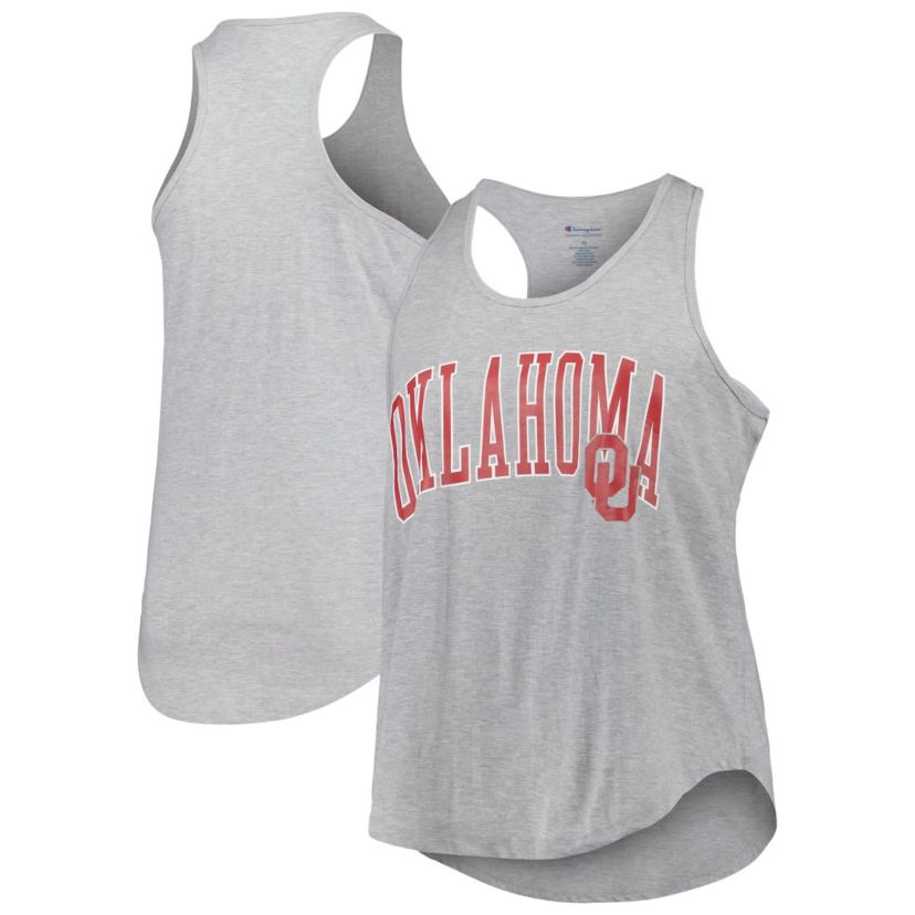 NCAA Oklahoma Sooners Arch Logo Racerback Scoop Neck Tank Top