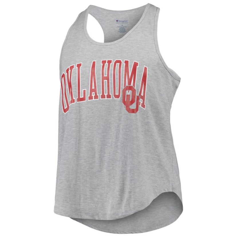 NCAA Oklahoma Sooners Arch Logo Racerback Scoop Neck Tank Top