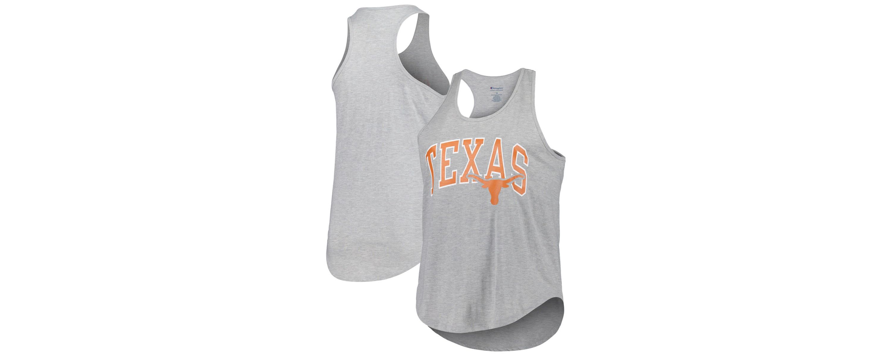 NCAA Texas Longhorns Arch Logo Racerback Scoop Neck Tank Top