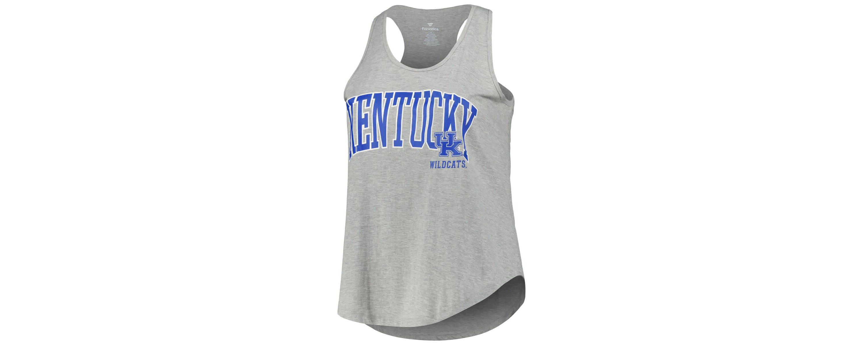 NCAA Kentucky Wildcats Arch Logo Racerback Scoop Neck Tank Top
