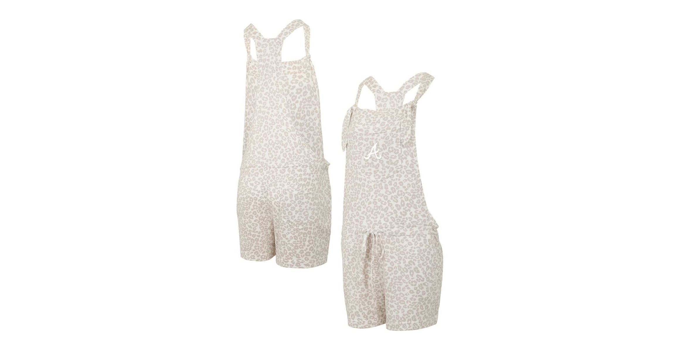 MLB Atlanta Braves Montana Hacci Knit Romper Overalls