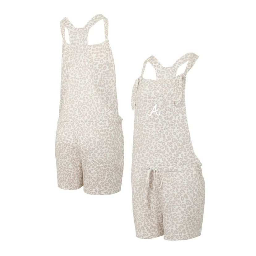 MLB Atlanta Braves Montana Hacci Knit Romper Overalls