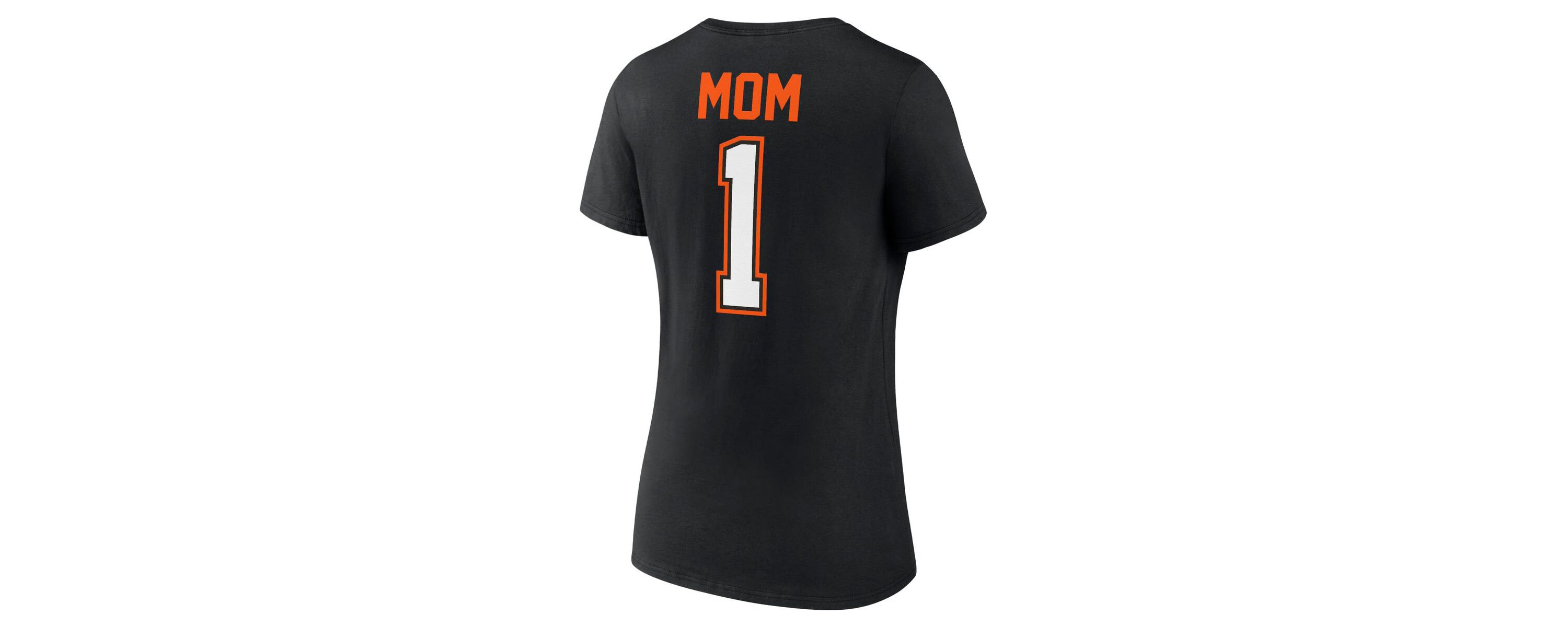 MLB Fanatics Baltimore Orioles Plus Size Mothers Day #1 Mom V-Neck T-Shirt