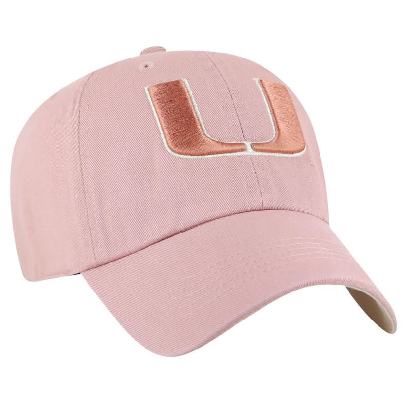 Miami (FL) Hurricanes NCAA Light Miami Hurricanes Dusty Miata Clean Up Adjustable Hat