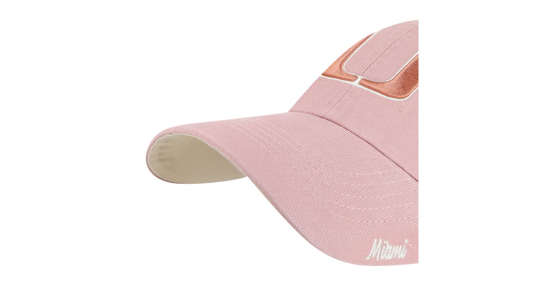 Miami (FL) Hurricanes NCAA Light Miami Hurricanes Dusty Miata Clean Up Adjustable Hat