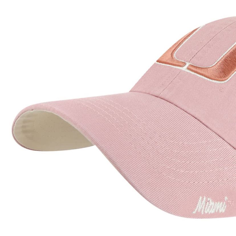 Miami (FL) Hurricanes NCAA Light Miami Hurricanes Dusty Miata Clean Up Adjustable Hat