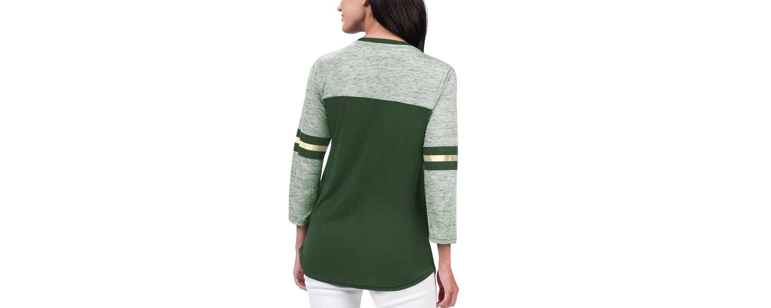 NBA Hunter Milwaukee Bucks Play the Game 3/4-Sleeve T-Shirt