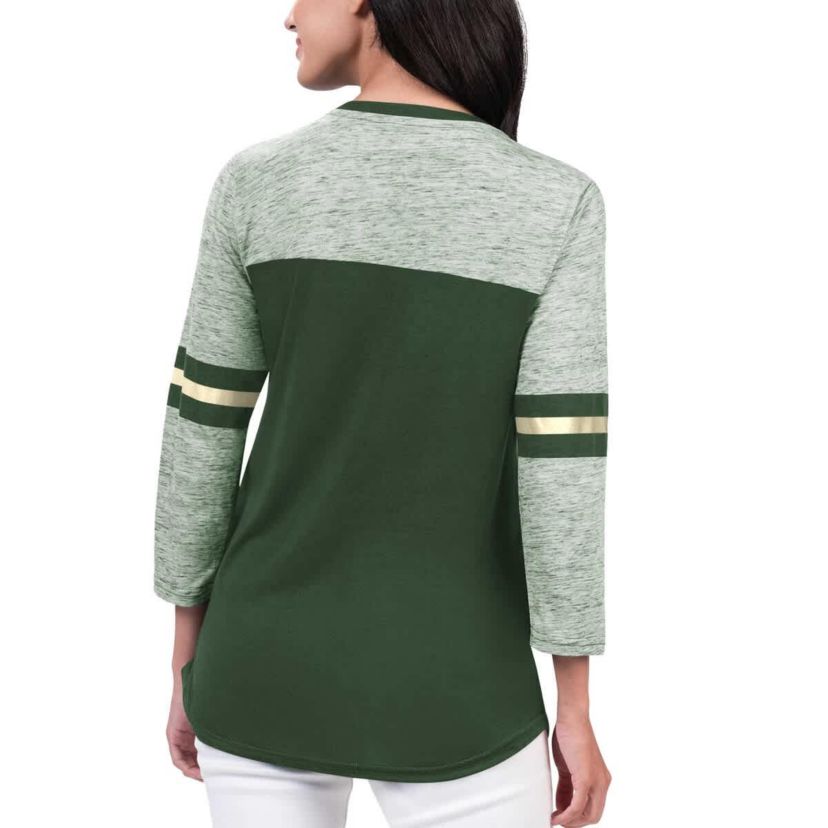 NBA Hunter Milwaukee Bucks Play the Game 3/4-Sleeve T-Shirt