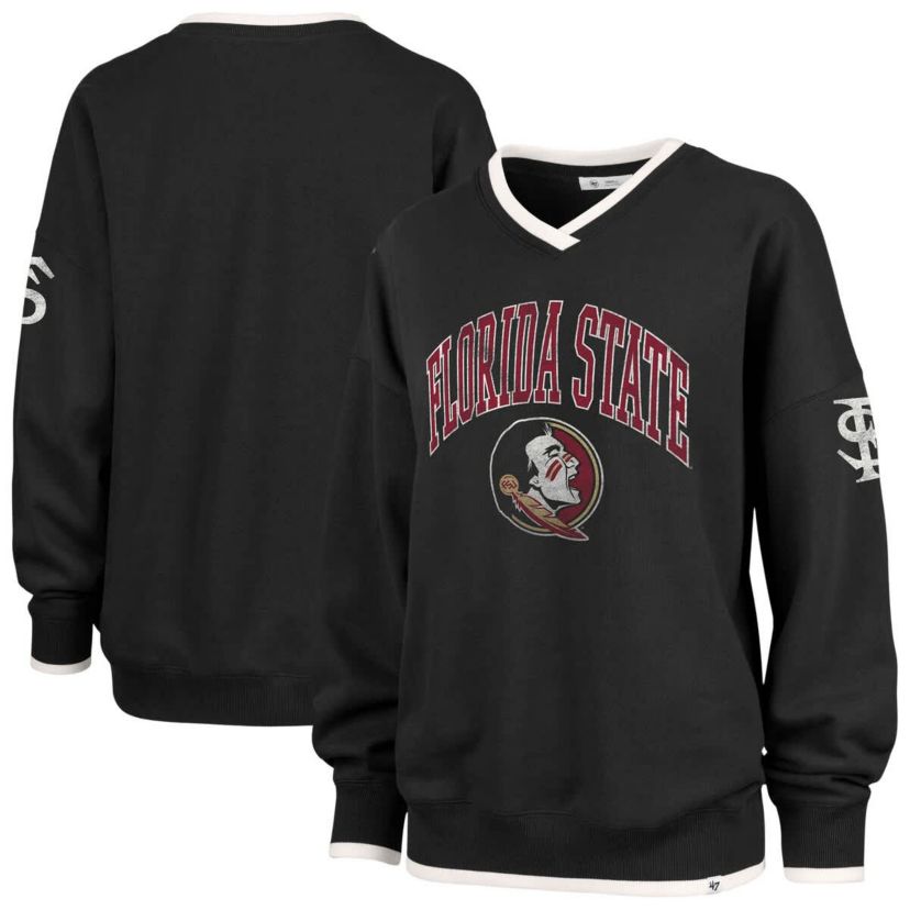 NCAA Florida State Seminoles Clubhouse Daze Eighty V-Neck Pullover Sweatshirt
