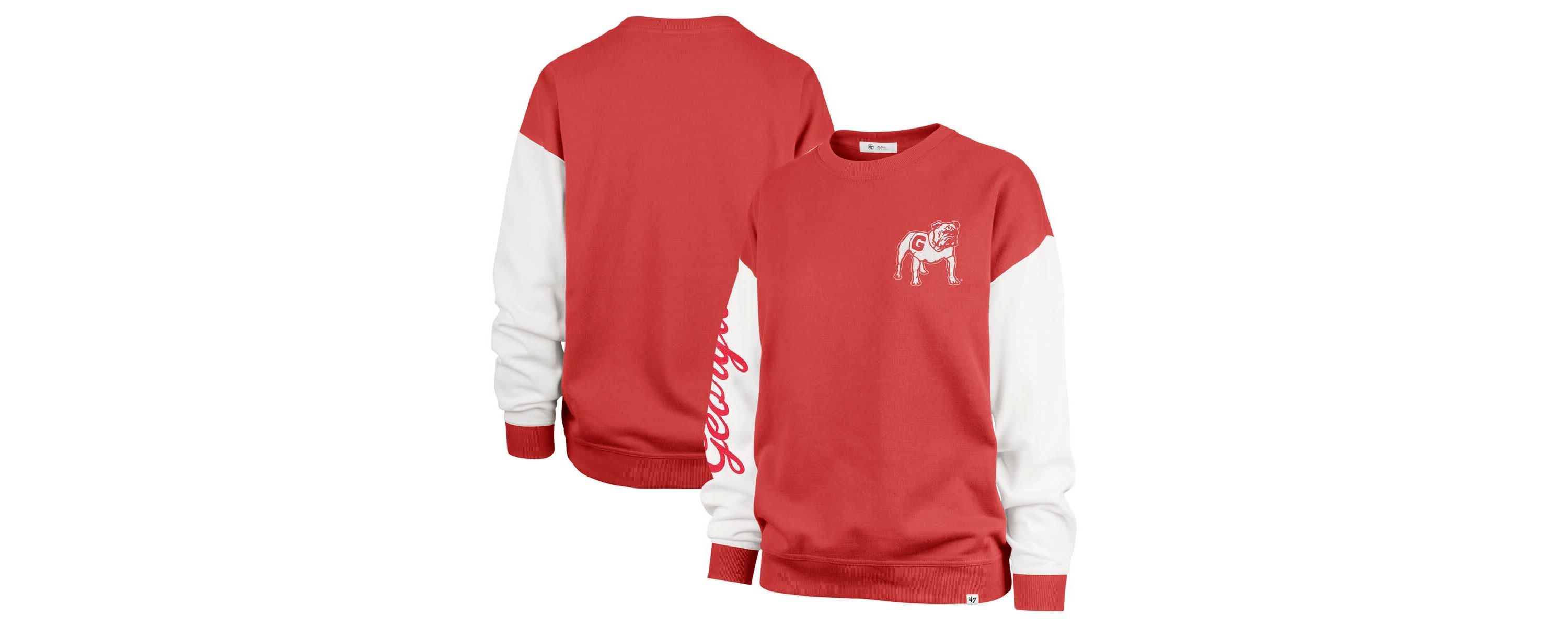 NCAA Georgia Bulldogs Double Header Rise Andie Pullover Sweatshirt
