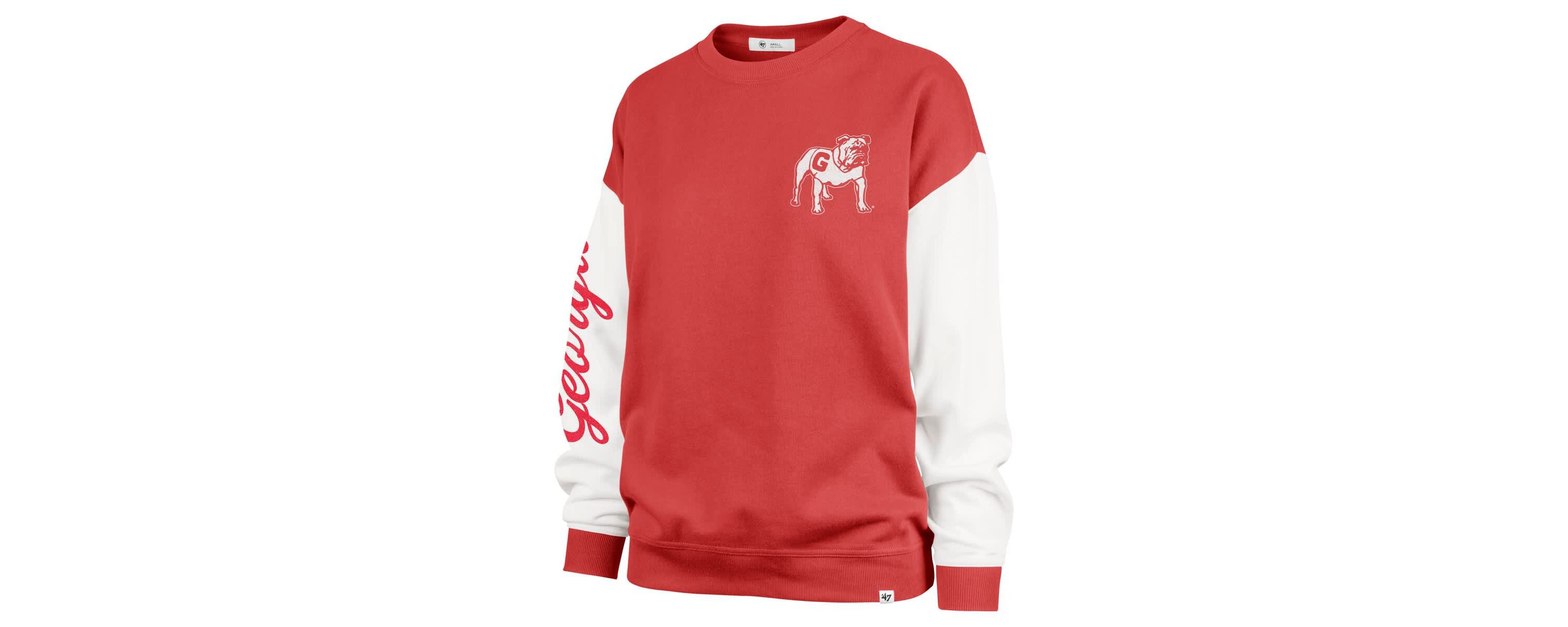 NCAA Georgia Bulldogs Double Header Rise Andie Pullover Sweatshirt