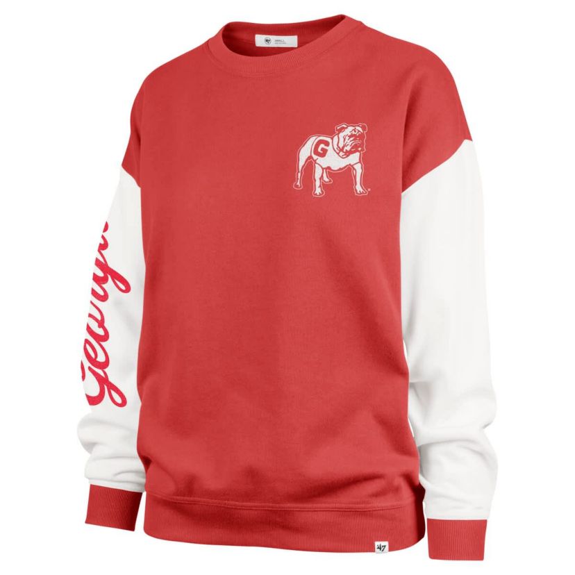 NCAA Georgia Bulldogs Double Header Rise Andie Pullover Sweatshirt