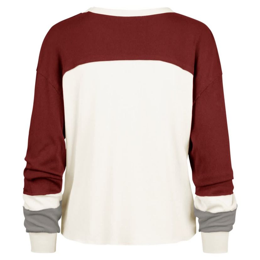 Alabama Crimson Tide NCAA Alabama Tide Double Header Curve Raglan Long Sleeve T-Shirt