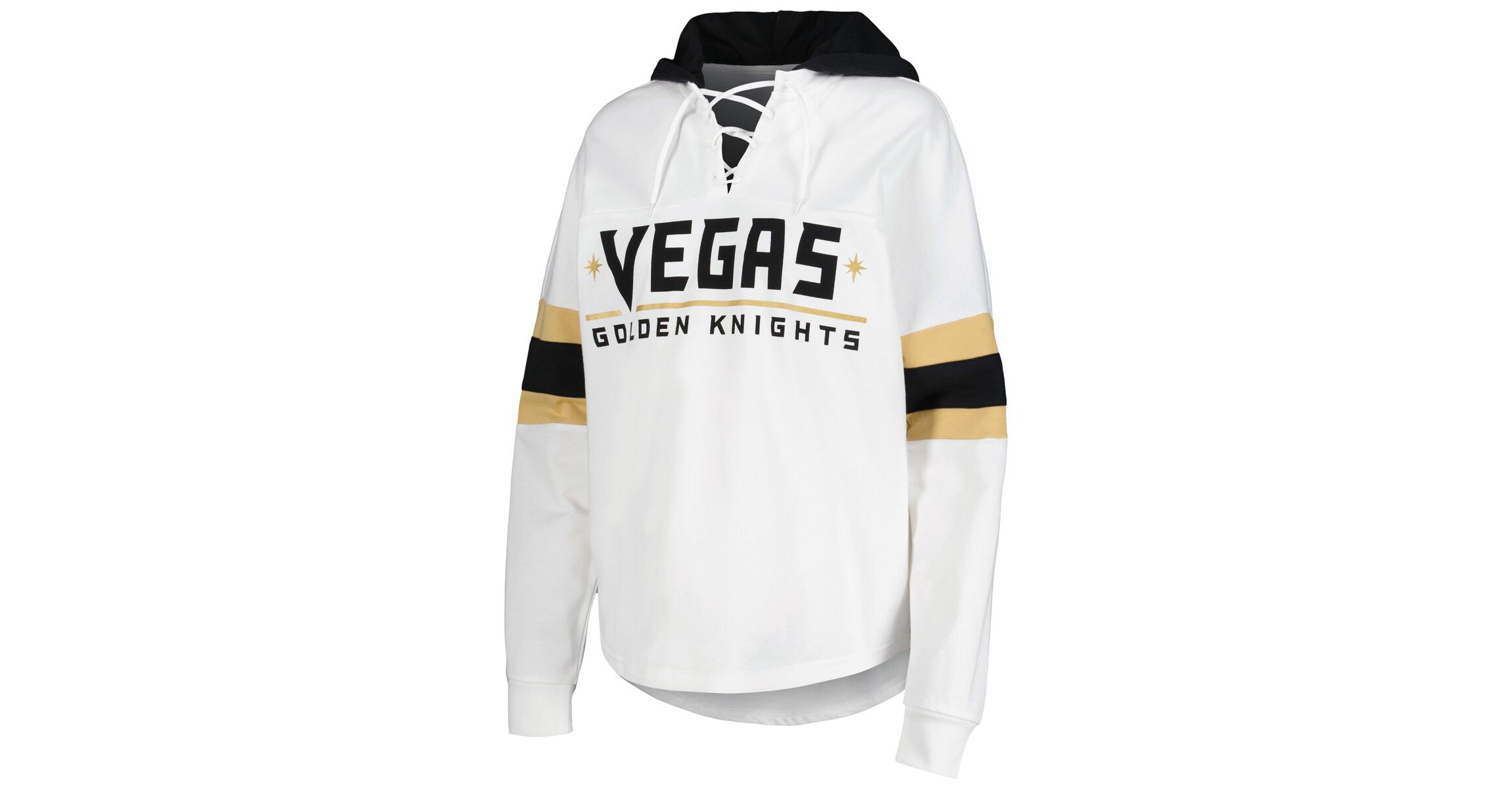 NHL Vegas Golden Knights Goal Zone Long Sleeve Lace-Up Hoodie T-Shirt