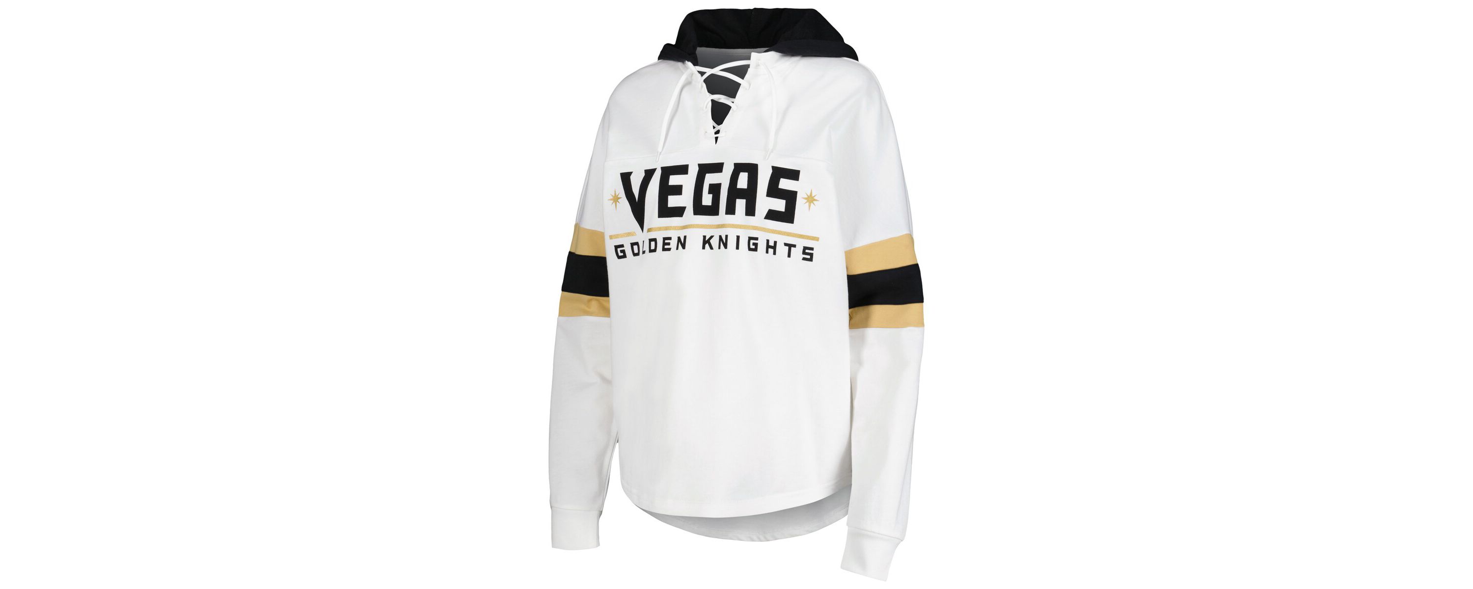 NHL Vegas Golden Knights Goal Zone Long Sleeve Lace-Up Hoodie T-Shirt