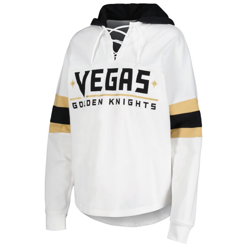 NHL Vegas Golden Knights Goal Zone Long Sleeve Lace-Up Hoodie T-Shirt