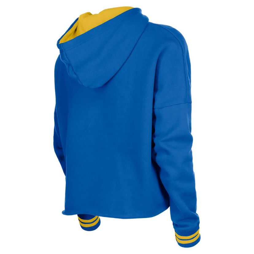 NBA Golden State Warriors Boxy Raw Edge Pullover Hoodie
