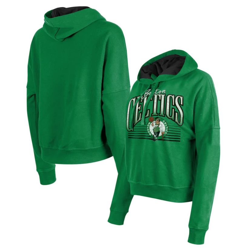 NBA Kelly Boston Celtics Boxy Pullover Hoodie