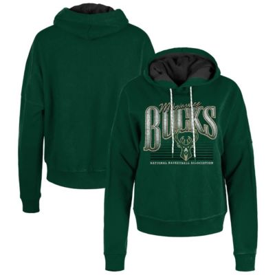 New Era NBA Hunter Milwaukee Bucks Boxy Pullover Hoodie