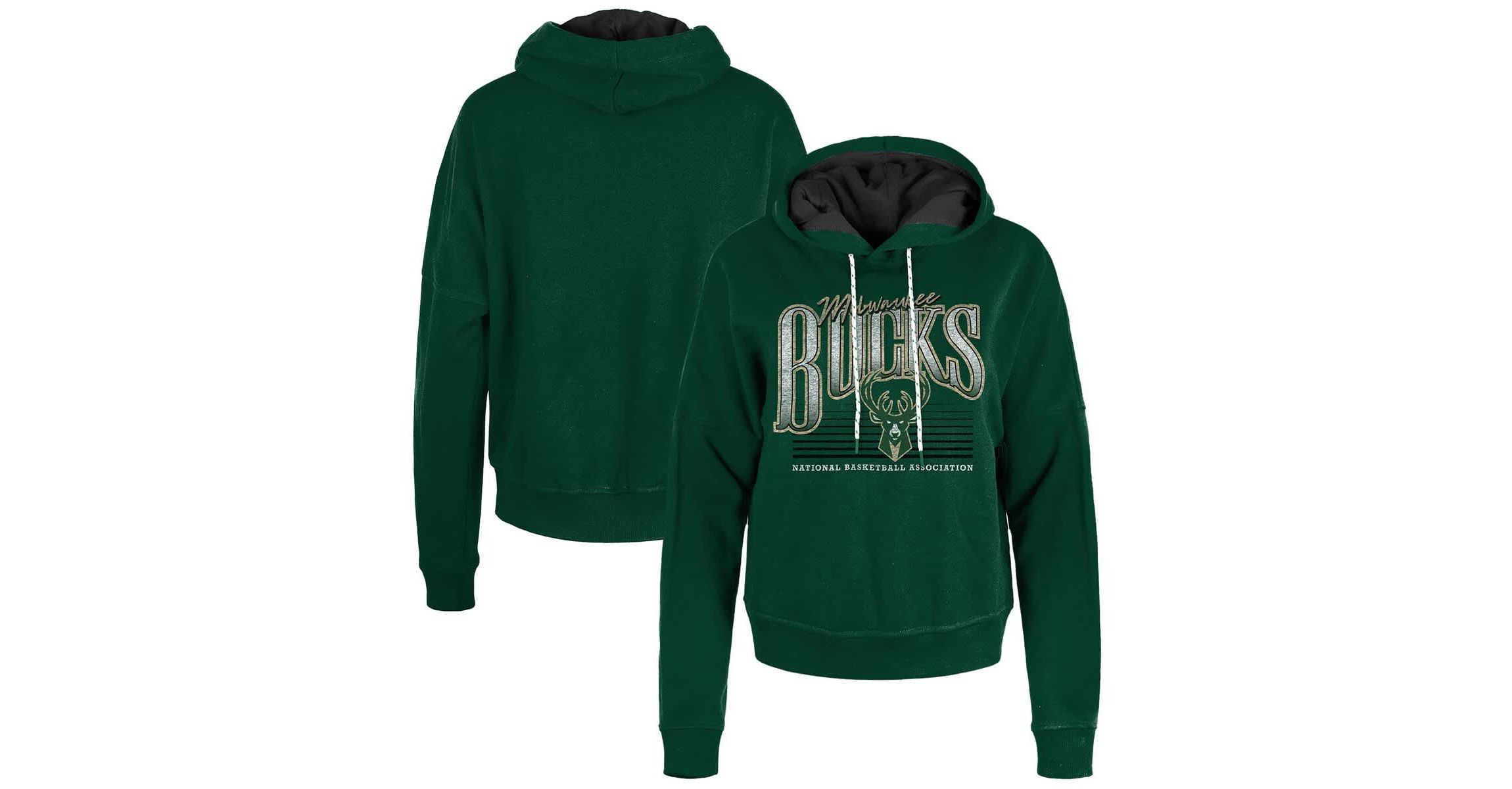 NBA Hunter Milwaukee Bucks Boxy Pullover Hoodie