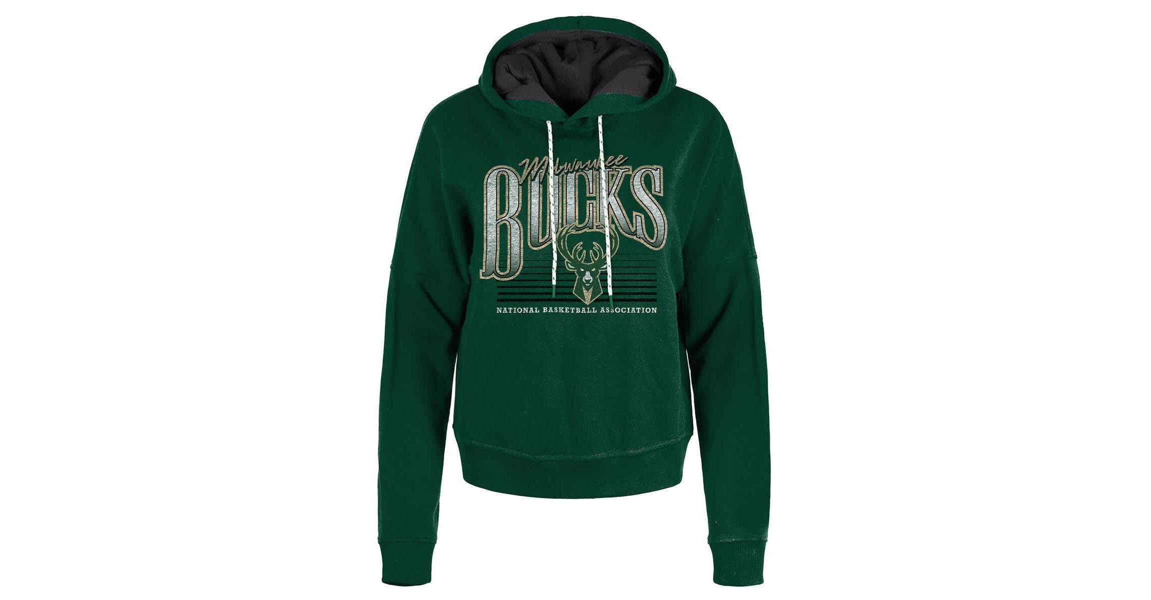 NBA Hunter Milwaukee Bucks Boxy Pullover Hoodie