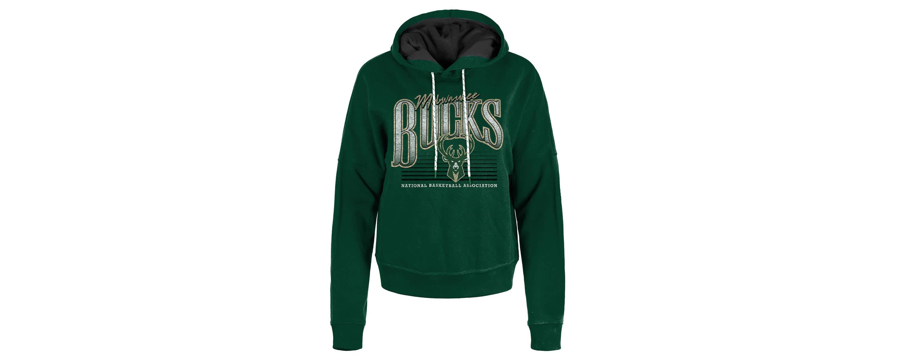 NBA Hunter Milwaukee Bucks Boxy Pullover Hoodie
