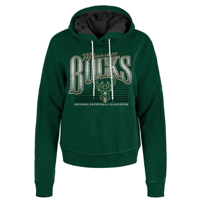 NBA Hunter Milwaukee Bucks Boxy Pullover Hoodie
