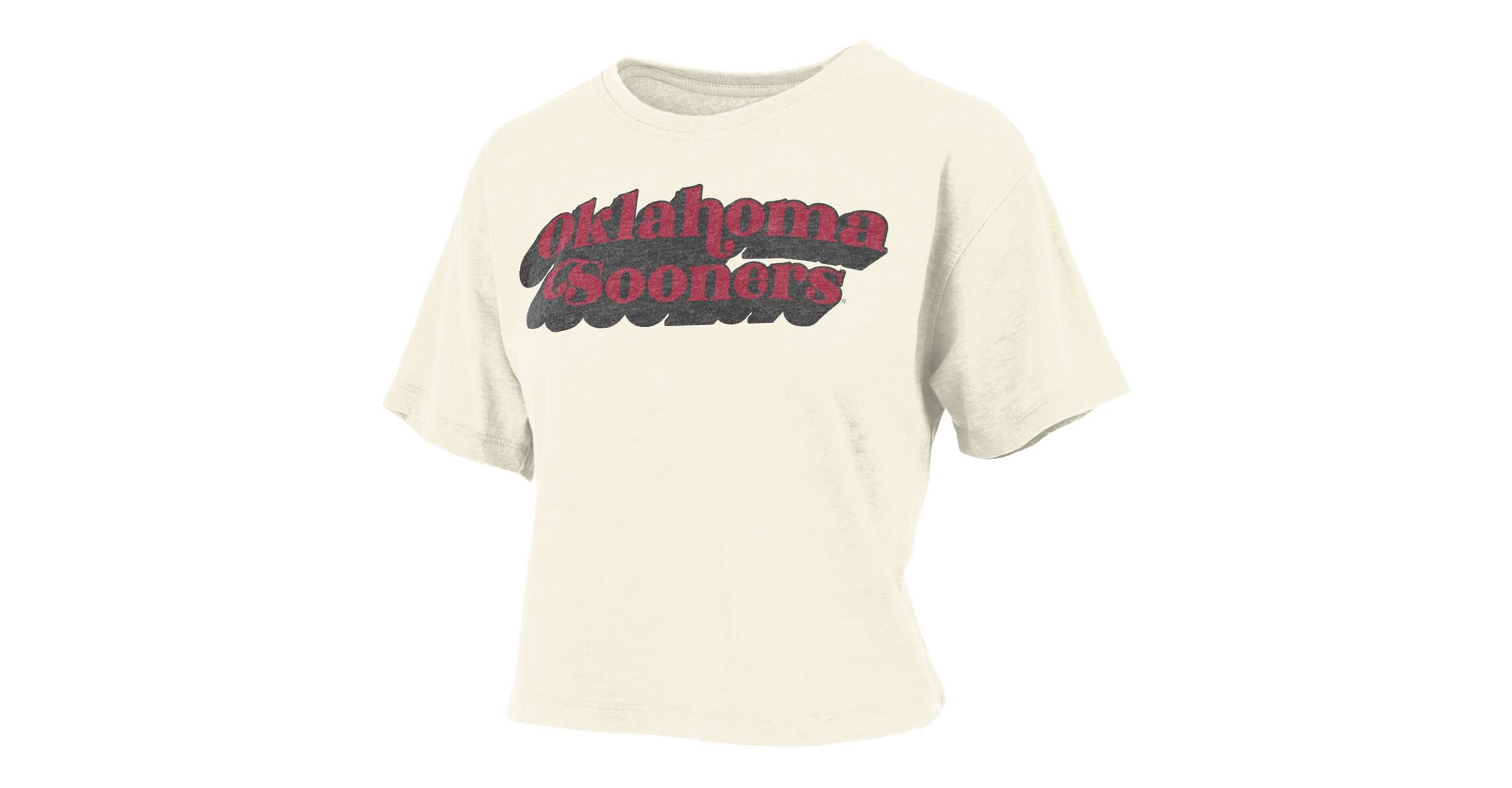 NCAA Oklahoma Sooners Vintage Easy Team Name Waist-Length T-Shirt