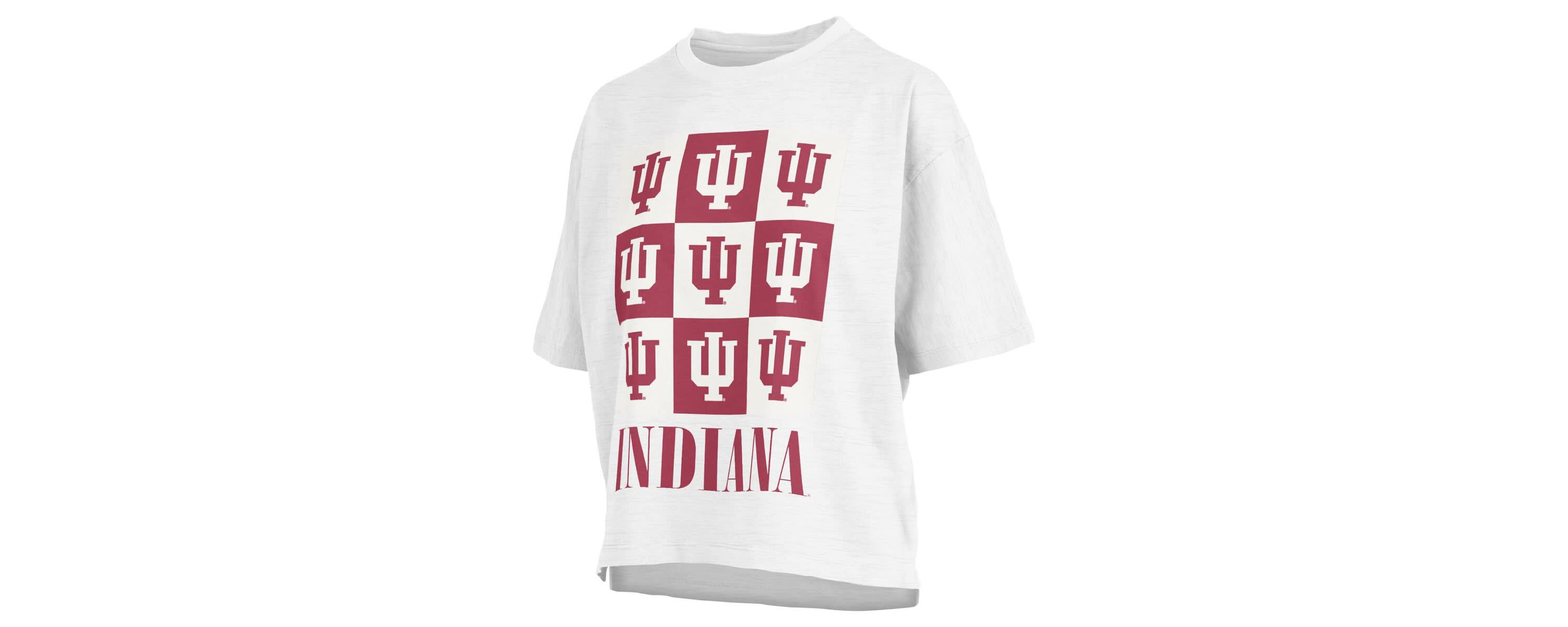 NCAA Indiana Hoosiers Motley Crew Andy Waist Length Oversized T-Shirt