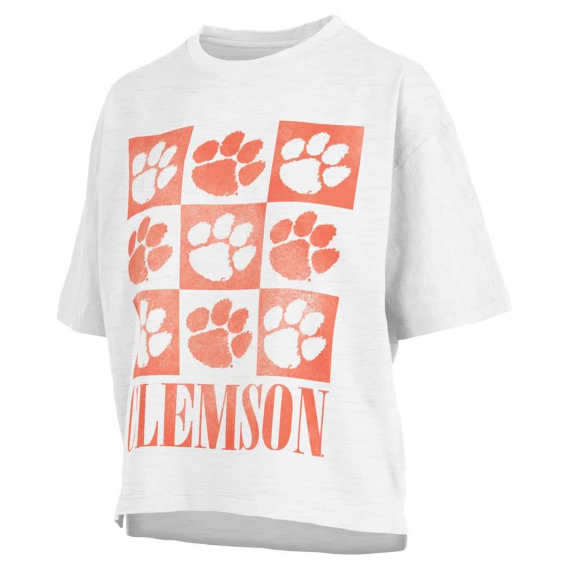 NCAA Clemson Tigers Motley Crew Andy Waist Length Oversized T-Shirt