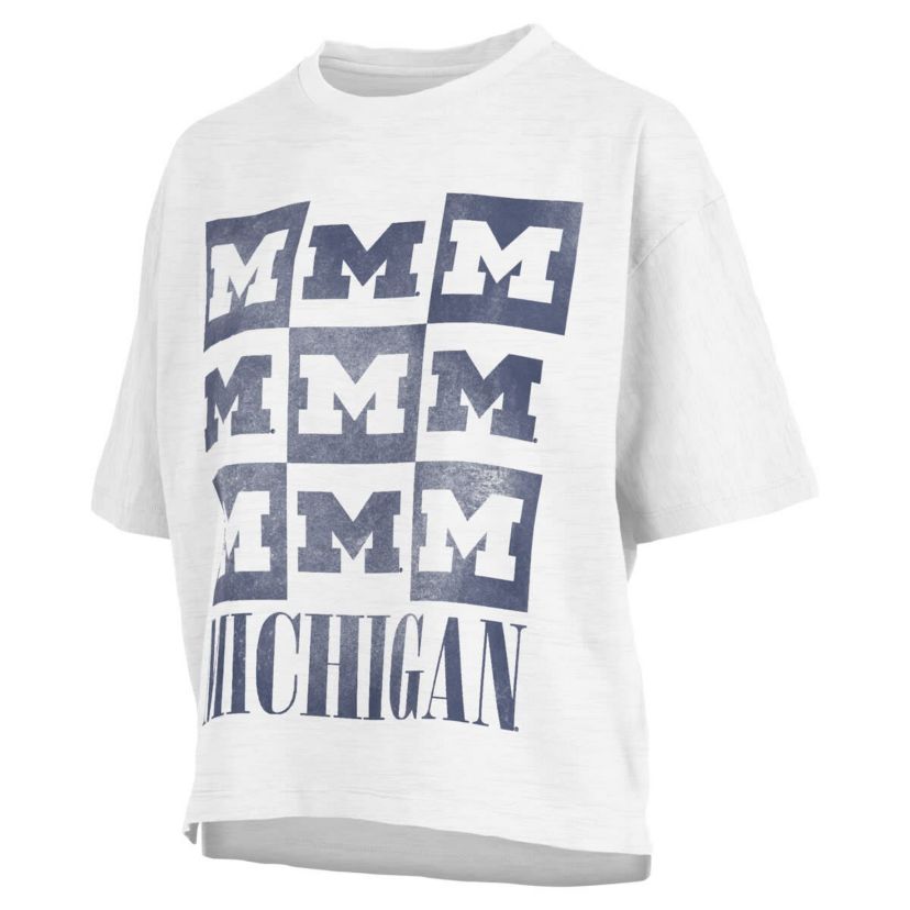 NCAA Michigan Wolverines Motley Crew Andy Waist Length Oversized T-Shirt