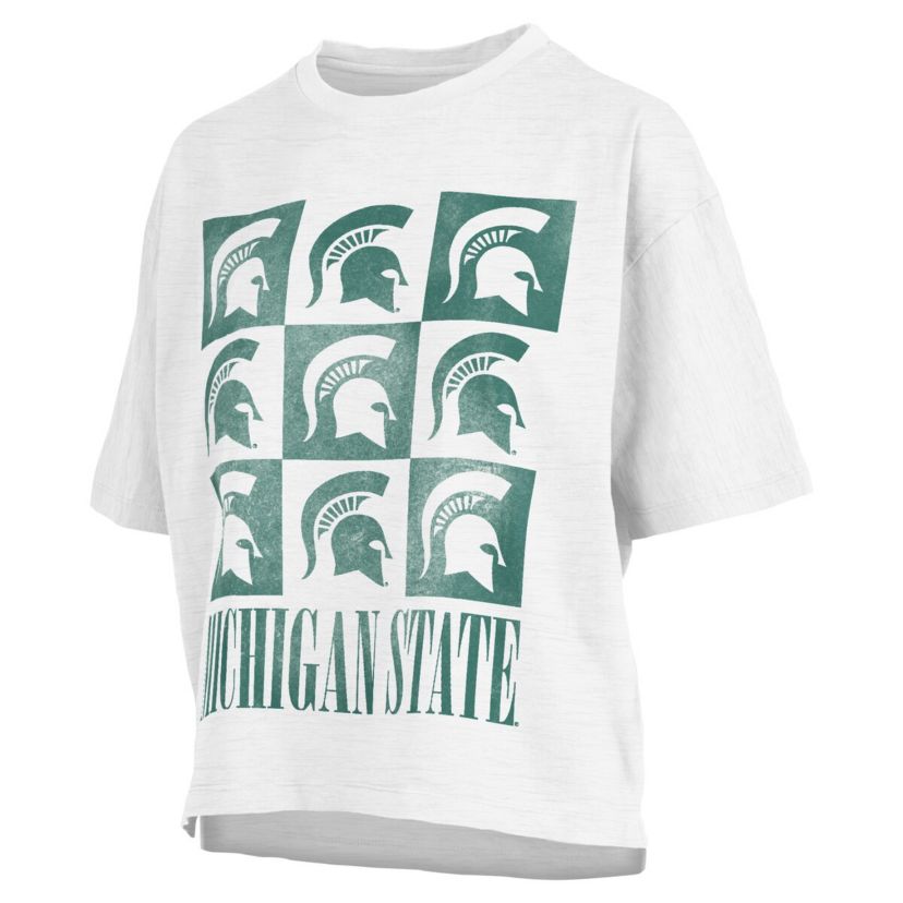 NCAA Michigan State Spartans Motley Crew Andy Waist Length Oversized T-Shirt