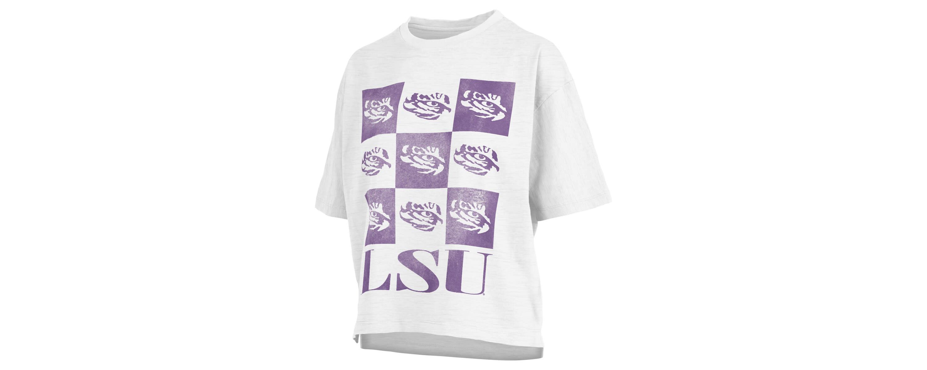 NCAA LSU Tigers Motley Crew Andy Waist Length Oversized T-Shirt
