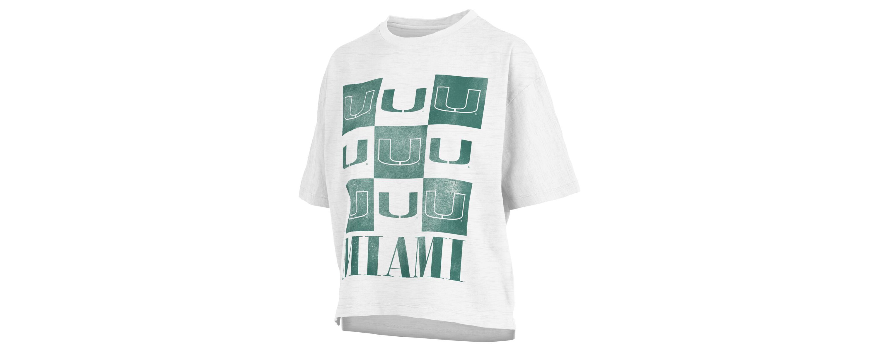 Miami (FL) Hurricanes NCAA Miami Hurricanes Motley Crew Andy Waist Length Oversized T-Shirt