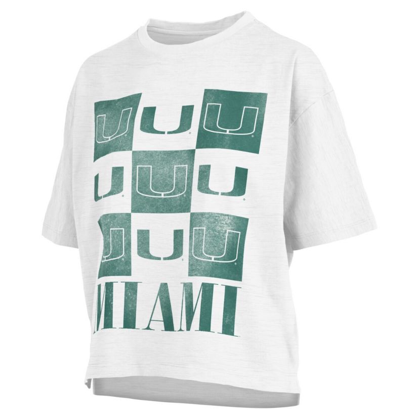 Miami (FL) Hurricanes NCAA Miami Hurricanes Motley Crew Andy Waist Length Oversized T-Shirt