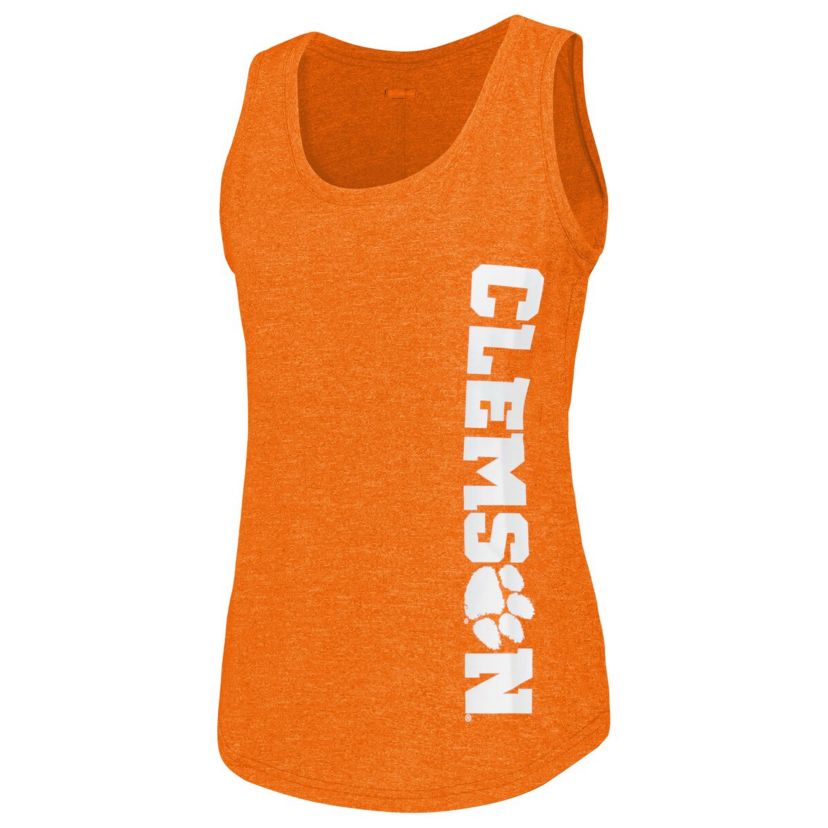 NCAA Clemson Tigers Cades Cape Omni-Wick Tri-Blend Tank Top