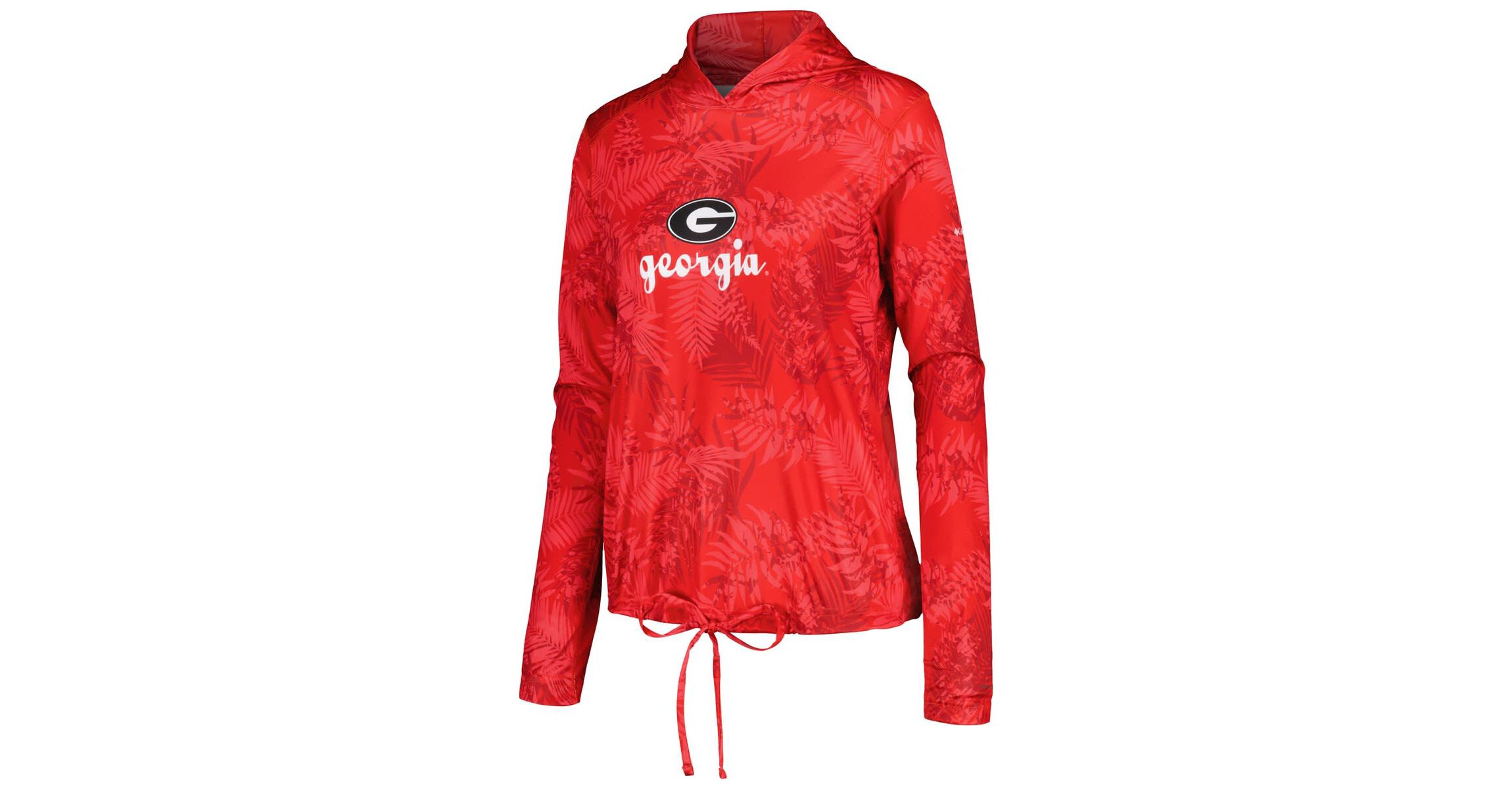 NCAA Georgia Bulldogs Summerdry Printed Long Sleeve Hoodie T-Shirt