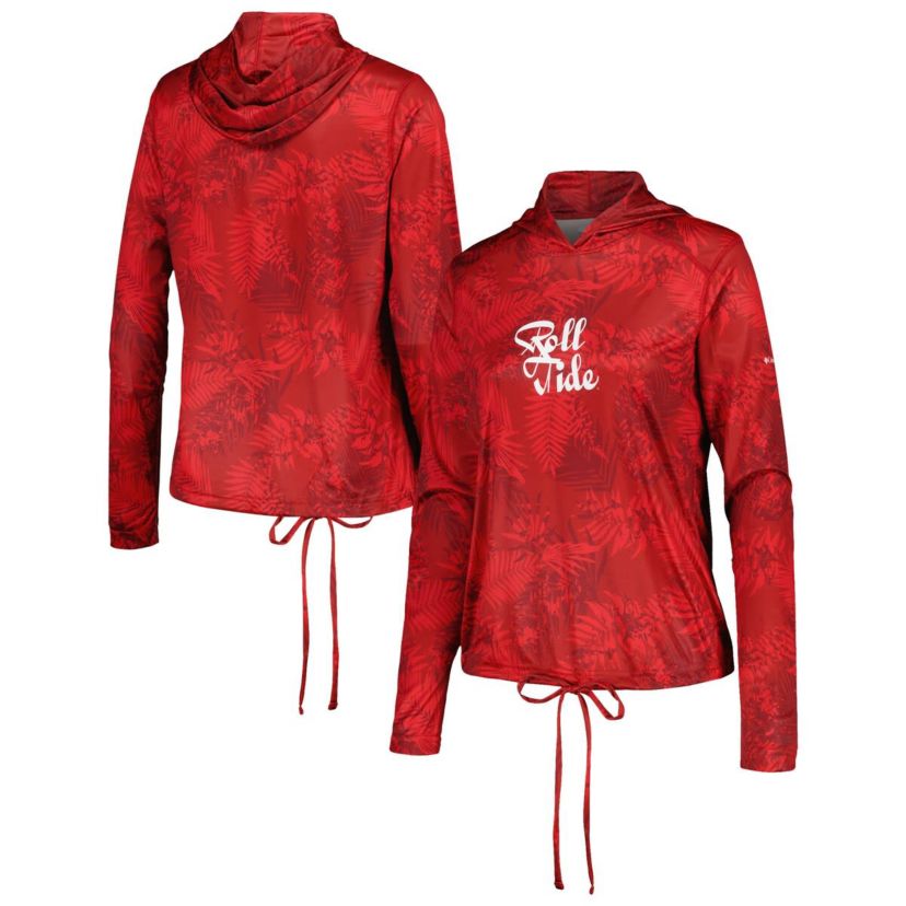 Alabama Crimson Tide NCAA Alabama Tide Summerdry Printed Long Sleeve Hoodie T-Shirt