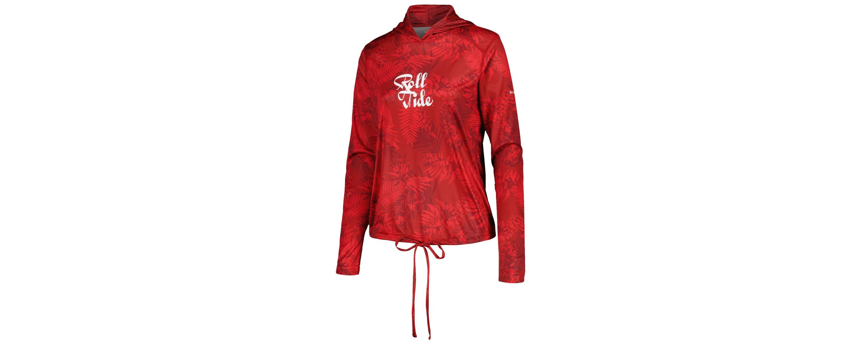 Alabama Crimson Tide NCAA Alabama Tide Summerdry Printed Long Sleeve Hoodie T-Shirt