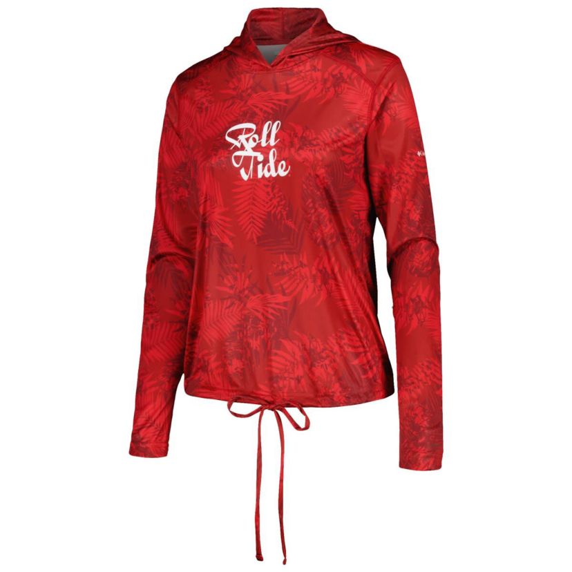 Alabama Crimson Tide NCAA Alabama Tide Summerdry Printed Long Sleeve Hoodie T-Shirt