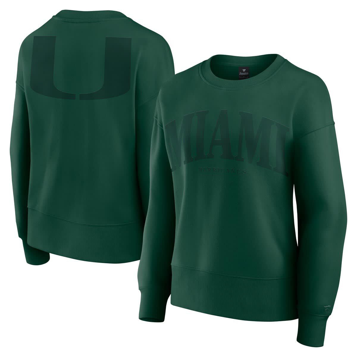 Miami (FL) Hurricanes NCAA Fanatics Miami Hurricanes Supersoft Flow Fleece Pullover Sweatshirt