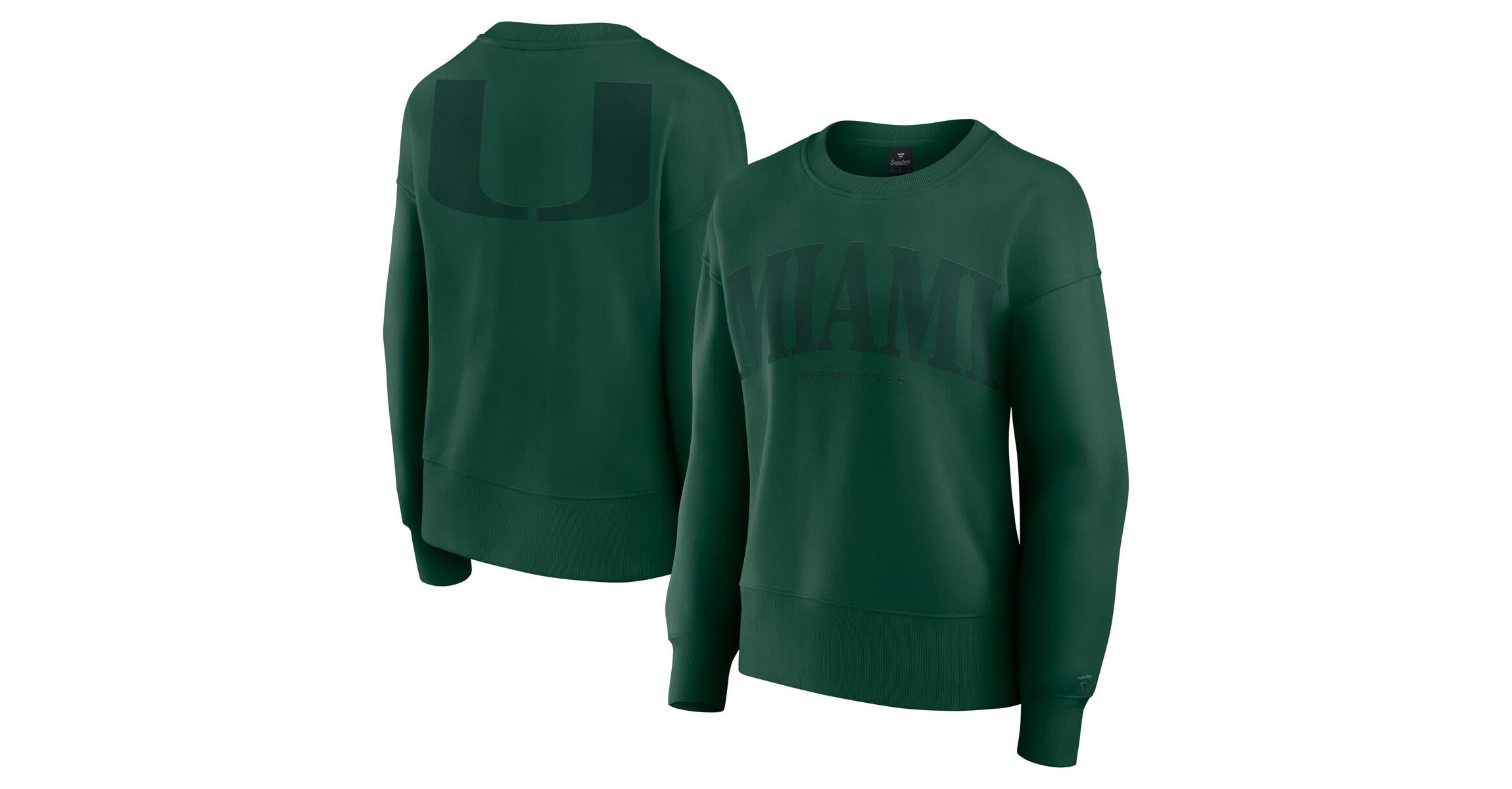 Miami (FL) Hurricanes NCAA Fanatics Miami Hurricanes Supersoft Flow Fleece Pullover Sweatshirt