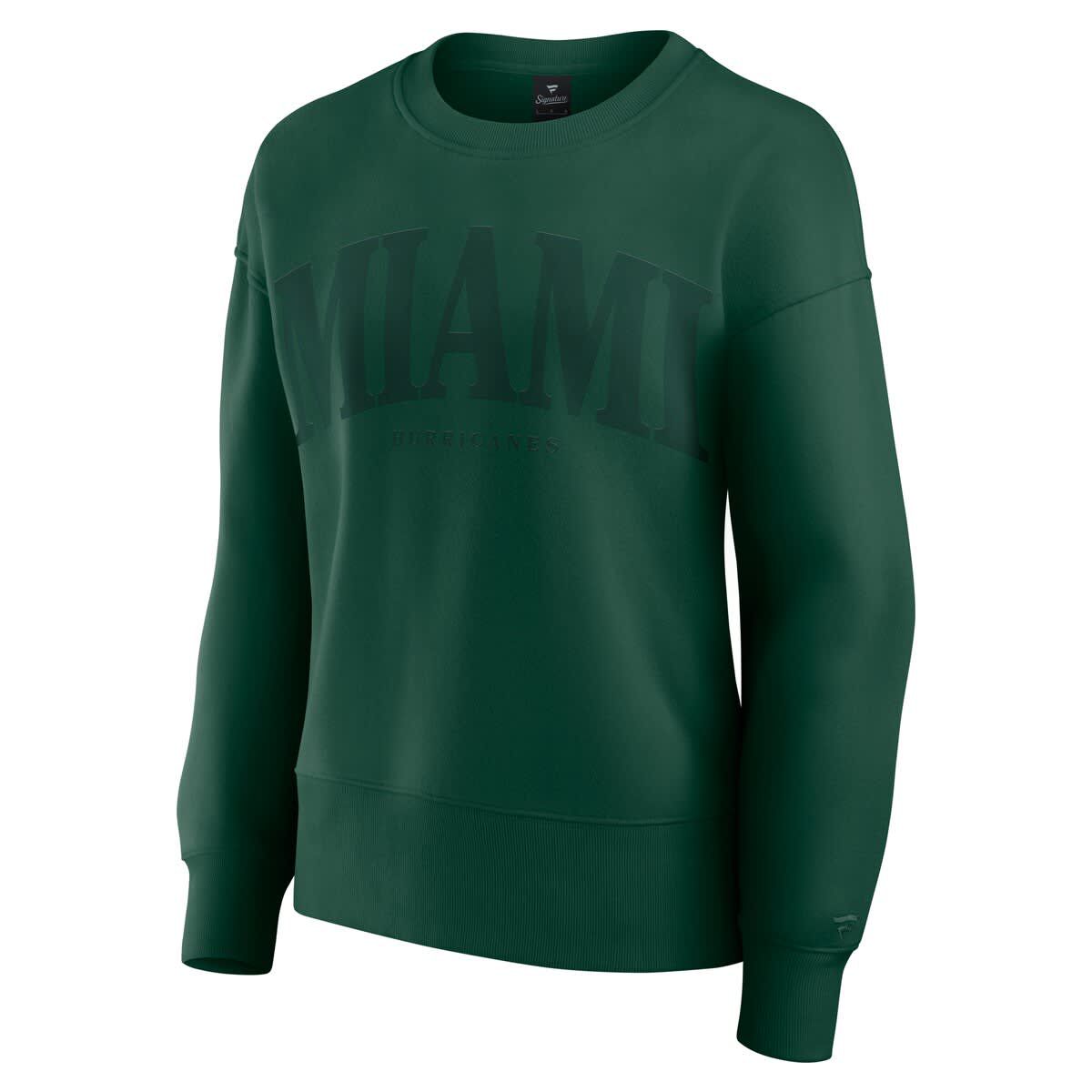 Miami (FL) Hurricanes NCAA Fanatics Miami Hurricanes Supersoft Flow Fleece Pullover Sweatshirt