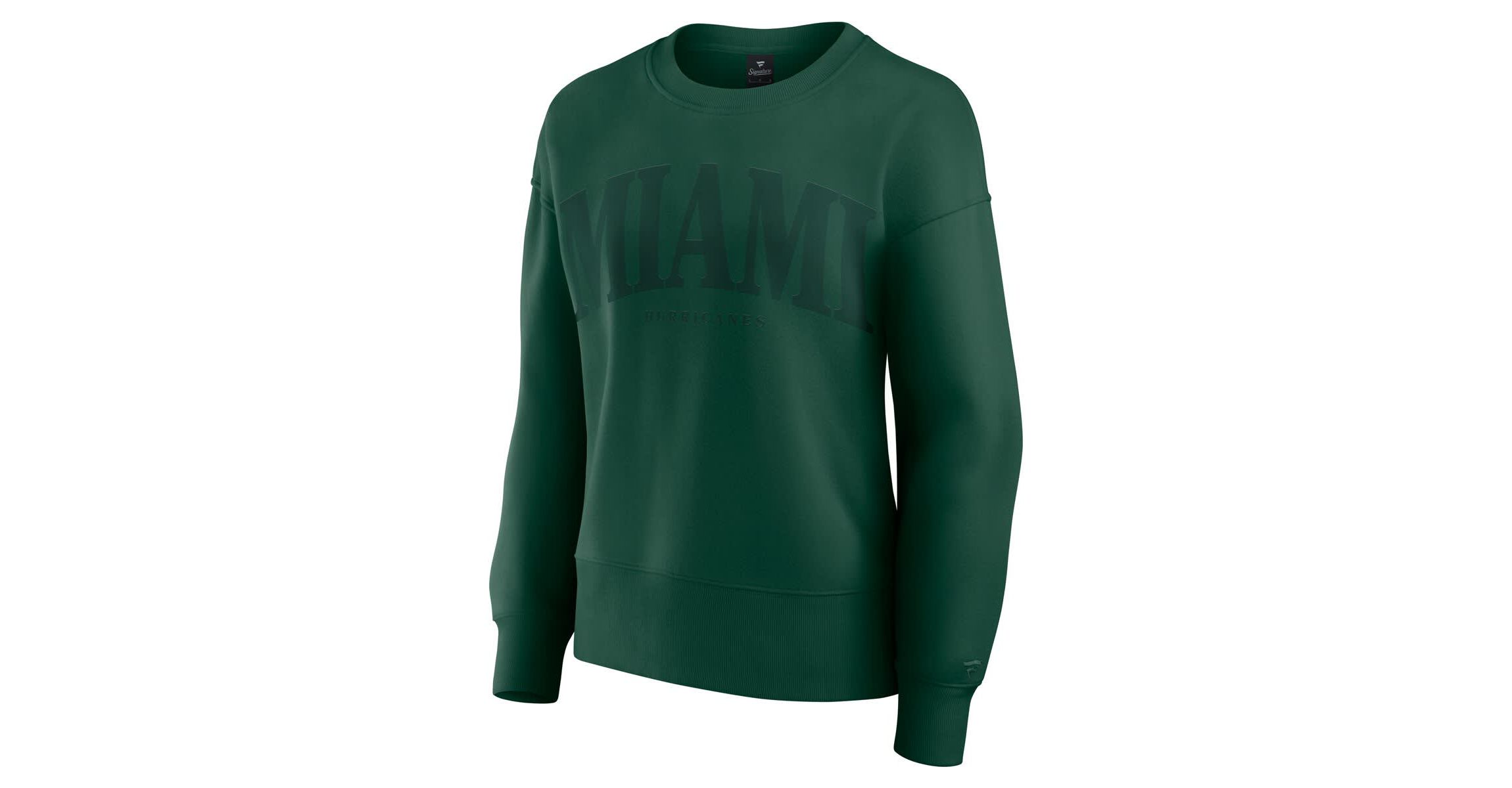 Miami (FL) Hurricanes NCAA Fanatics Miami Hurricanes Supersoft Flow Fleece Pullover Sweatshirt