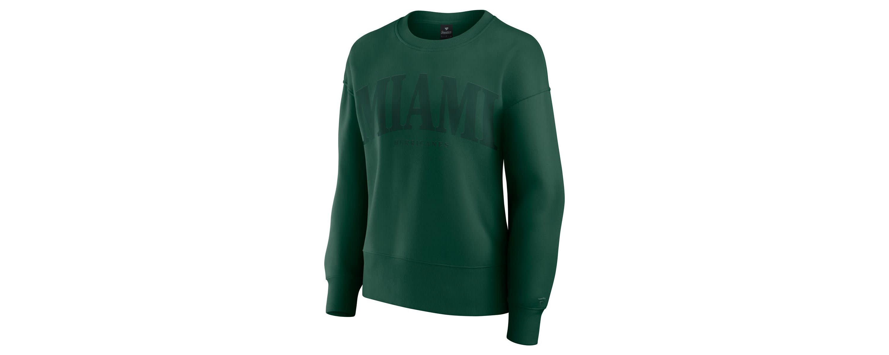 Miami (FL) Hurricanes NCAA Fanatics Miami Hurricanes Supersoft Flow Fleece Pullover Sweatshirt