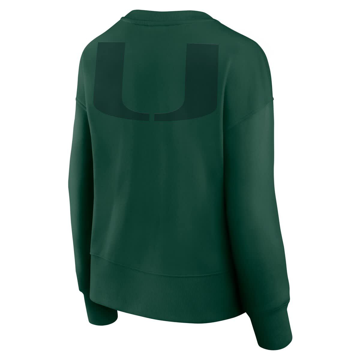 Miami (FL) Hurricanes NCAA Fanatics Miami Hurricanes Supersoft Flow Fleece Pullover Sweatshirt