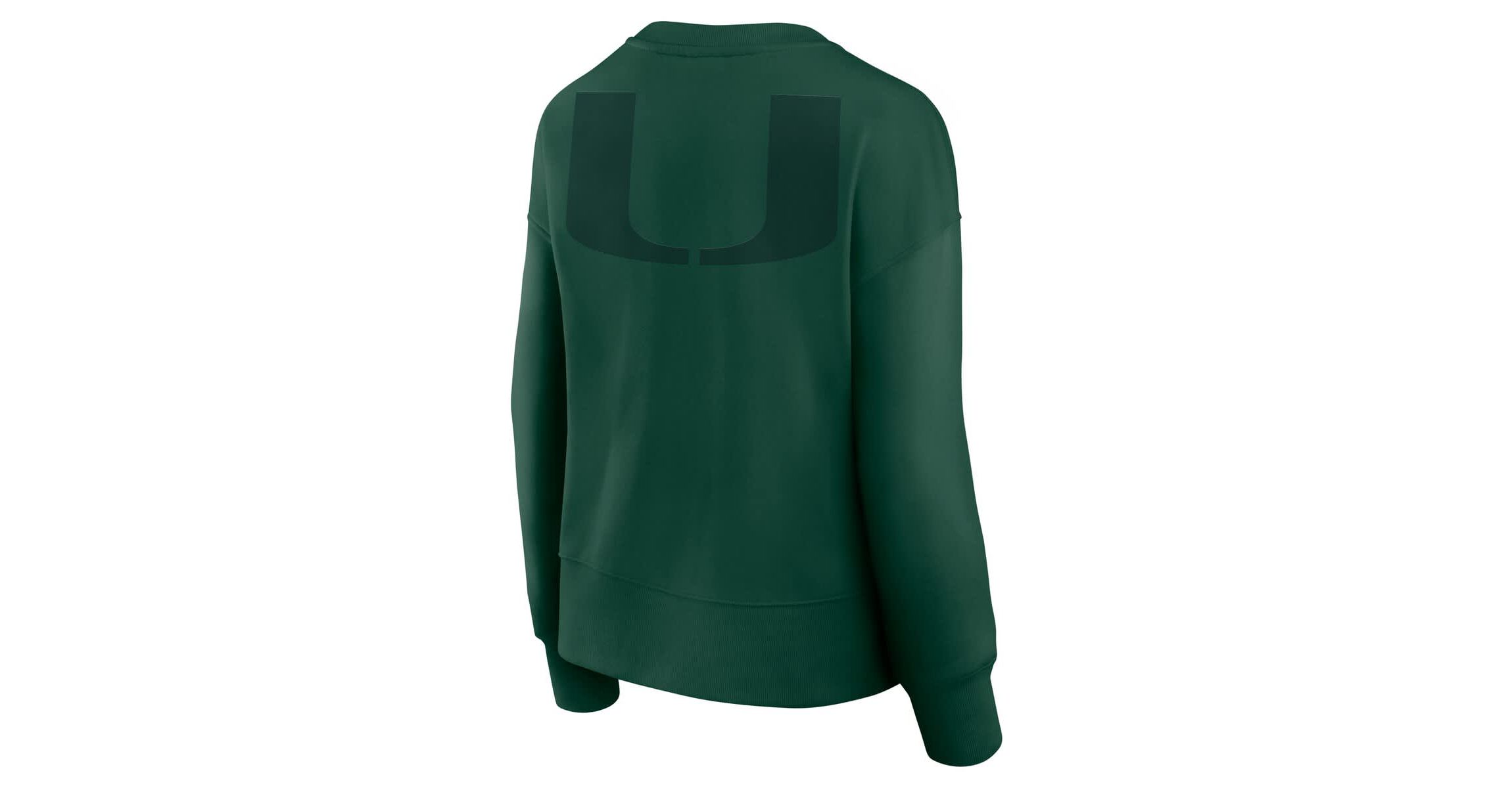 Miami (FL) Hurricanes NCAA Fanatics Miami Hurricanes Supersoft Flow Fleece Pullover Sweatshirt
