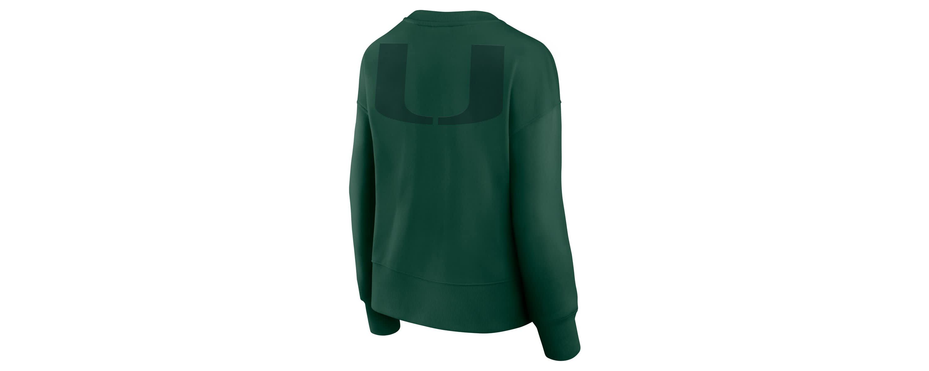 Miami (FL) Hurricanes NCAA Fanatics Miami Hurricanes Supersoft Flow Fleece Pullover Sweatshirt
