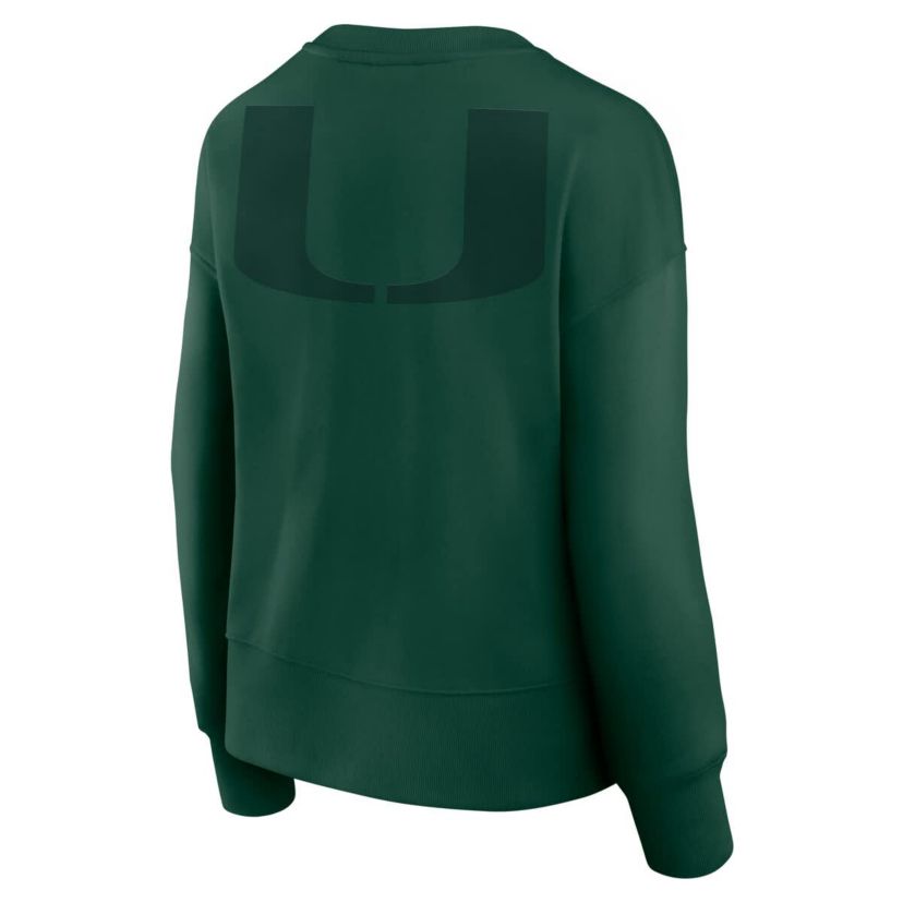 Miami (FL) Hurricanes NCAA Fanatics Miami Hurricanes Supersoft Flow Fleece Pullover Sweatshirt
